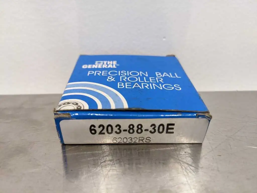 General Bearing 6203-88-30E Ball Bearing 17 mm ID 40 mm OD 12 mm Width 62032RS