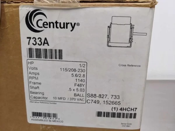 733A, Century, Motor