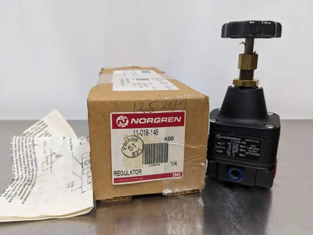 Norgren 11-018-146 Precision Regulator 1/4 in NPT 0.4-10 PSI IN 150 PSIG OUT 10 PSIG