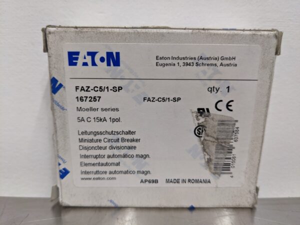 FAZ-C5/1-SP, Eaton, Miniature Circuit Breaker