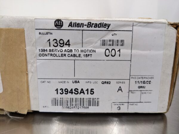 1394SA15, Allen-Bradley, Servo AQB To Motion Controller Cable 15 Ft 3450 2 Allen Bradley 1394SA15 1