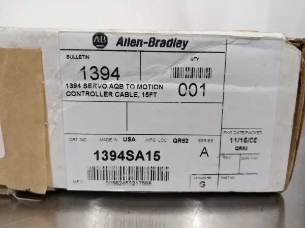 1394SA15, Allen-Bradley, Servo AQB To Motion Controller Cable 15 Ft