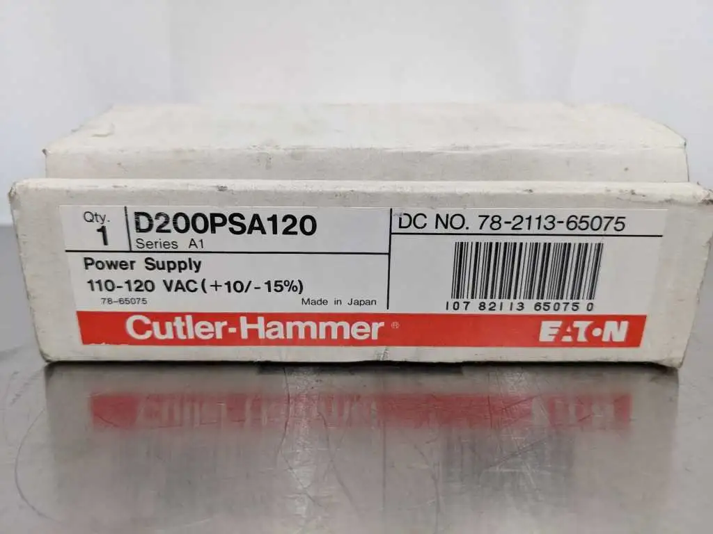 New Cutler-Hammer D200PSA120 Power Supply 110/120VAC 78-2113-65075