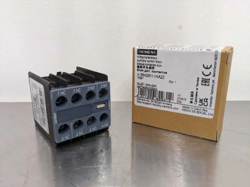 Siemens 3RH2911-1HA22 Auxiliary Switch Block New in Box