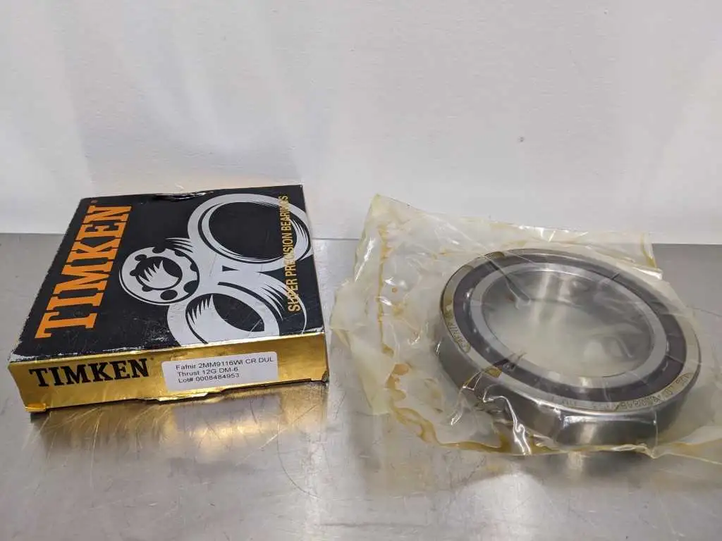 Timken 2MM9116WI CR DUL Fafnir Spindle Angular Contact Ball Bearing 80x125x22mm 15° Contact