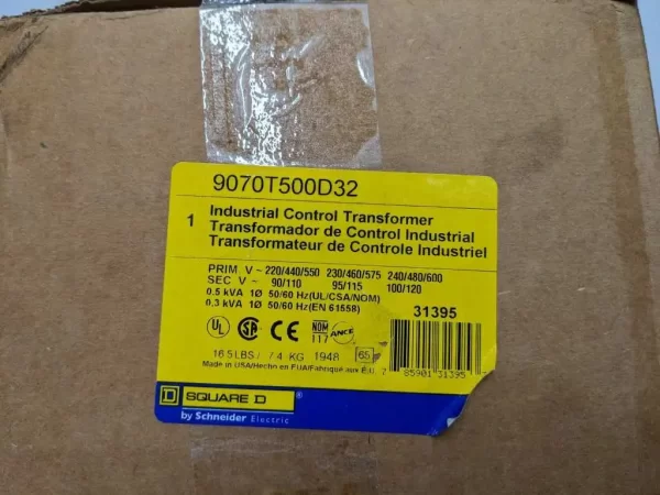 9070T500D32, Square D, Transformer