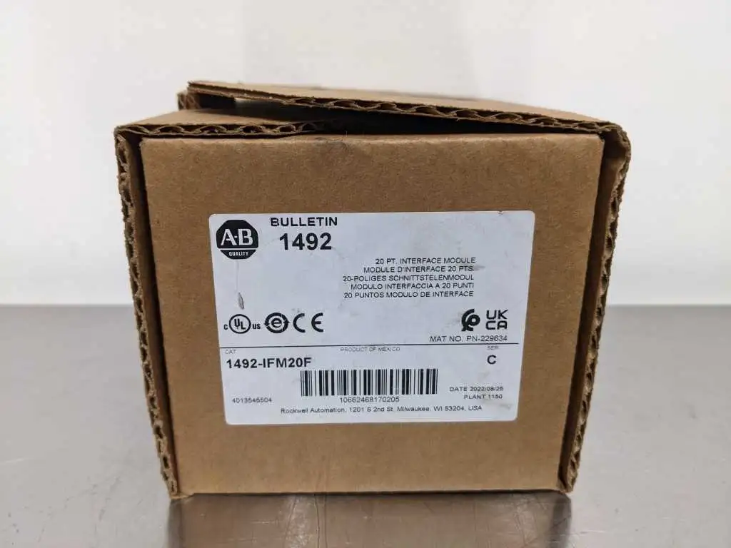 Allen-Bradley 1492-IFM20F 20 PT Interface Module 20 PTS