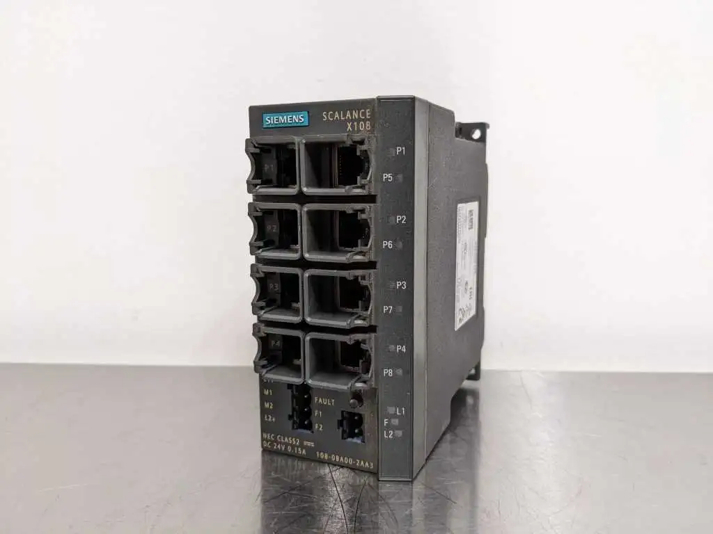 Siemens 6GK5108-0BA00-2AA3 Industrial Ethernet Switch 8 Port Simatic Net Scalance X108