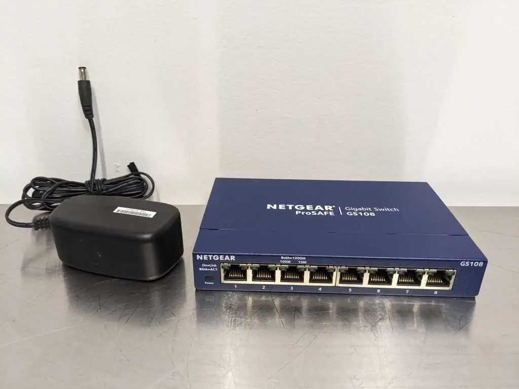 Netgear GS108v4 ProSafe 8 Port Gigabit Switch v4 with Cord – Tested