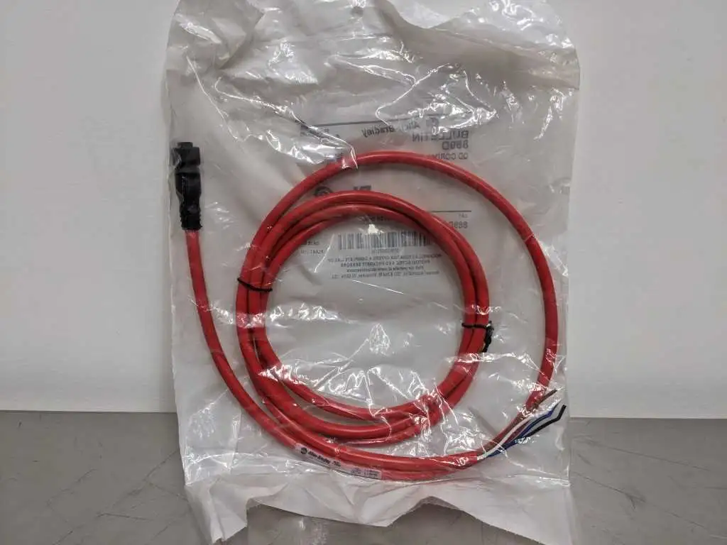 Allen-Bradley 889D-F4NE-2 QD Cordset 4 Pin DC Micro Straight 2 Meter – RED – NEW