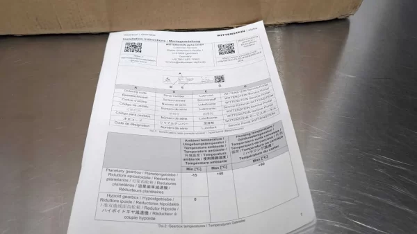 CP 035S-MF2-25-0G1-2S, Wittenstein, Planetary Gearbox