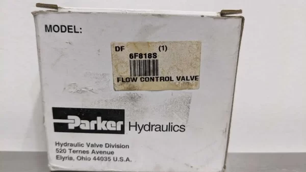 6F818S, Parker, Flow Control Valve