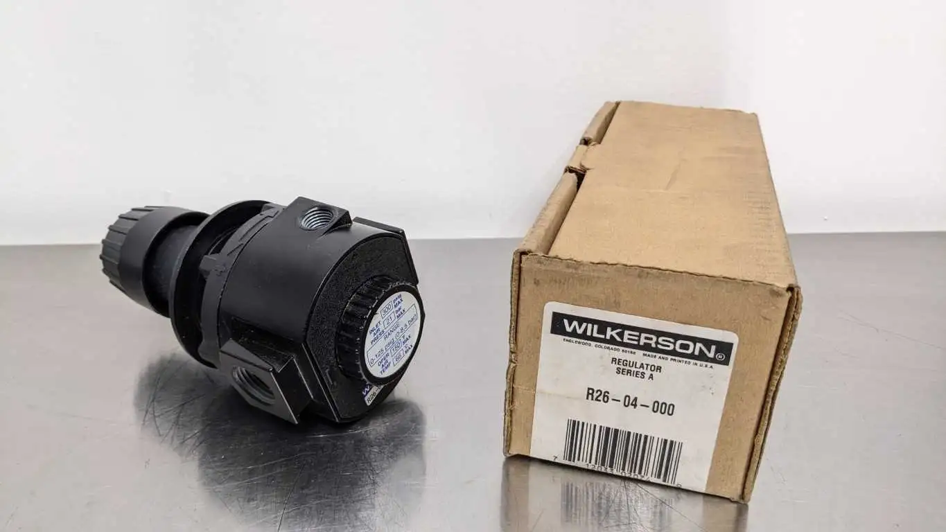 Wilkerson R26-04-000 Regulator Ser A 0-125 PSIG 1/2 Inch Inlet 300 PSIG Max