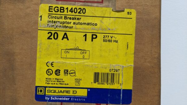 EGB14020, Square D, Circuit Breaker