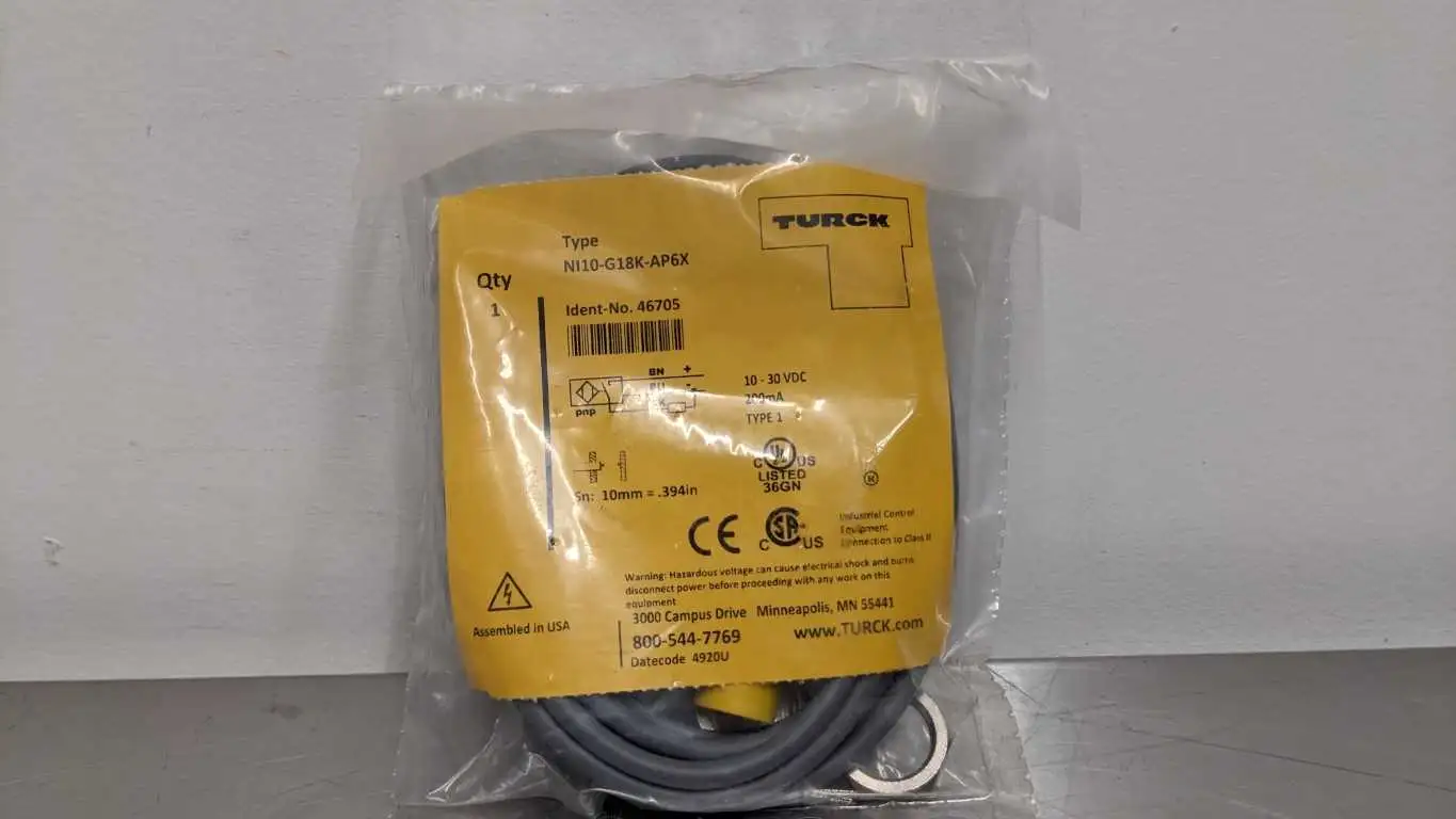 Turck NI10-G18K-AP6X Inductive Proximity Sensor 10mm 46705 New in Box