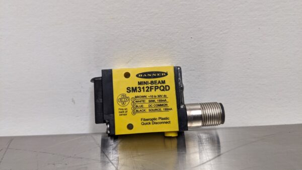 SM312FPQD, Banner, Mini-Beam Fiberoptic Sensor