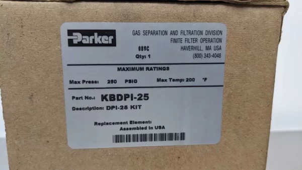 KBDPI-25, Parker, Differential Pressure Gauge