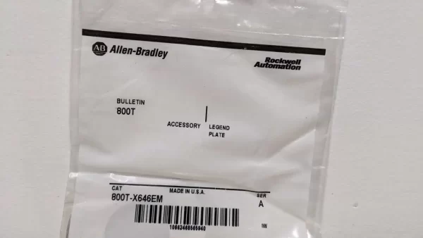 800T-X646EM, Allen-Bradley, Emergency Stop Plate