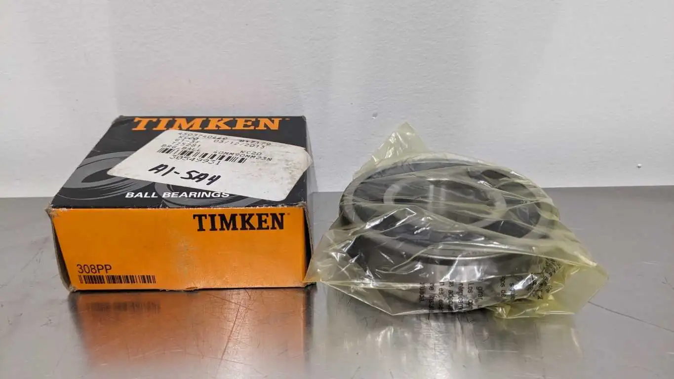 Timken 308PP Deep Groove Ball Bearing 40mm ID 90mm OD 36.53 Wide Z6 FS50000