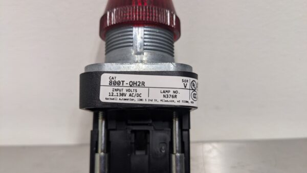800T-QH2R, Allen-Bradley, Pilot Light Red Lens LED Lamp 3929 5 Allen Bradley 800T QH2R 1