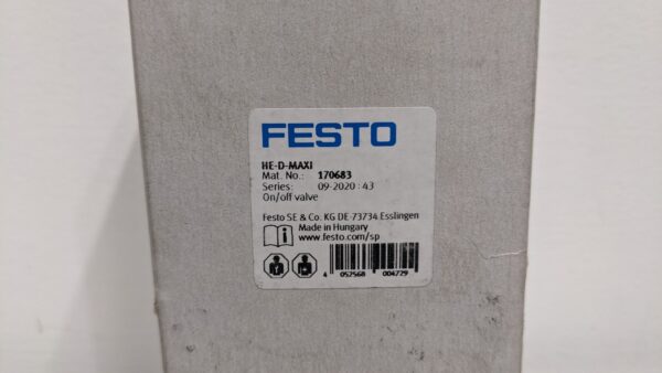 HE-D-MAXI, Festo, Switch Valve On-Off 3930 9 Festo HE D MAXI 1