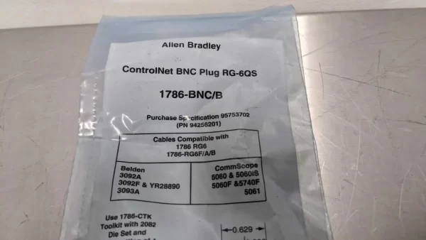 1786-BNC/B, Allen-Bradley, ControlNet BNC Plug RG-6QS