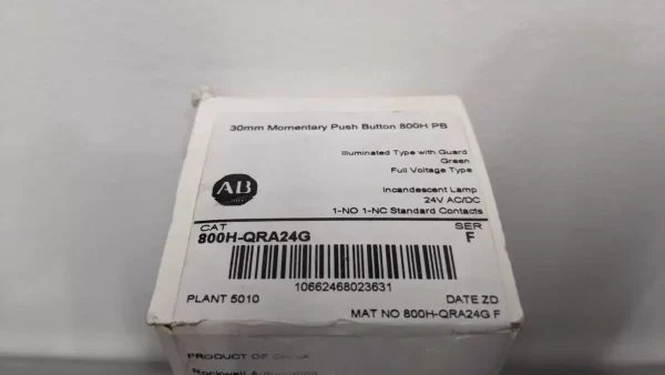 800H-QRA24G, Allen-Bradley, Momentary Push Button