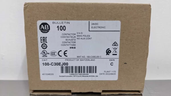 100-C30EJ00, Allen-Bradley, Contactor