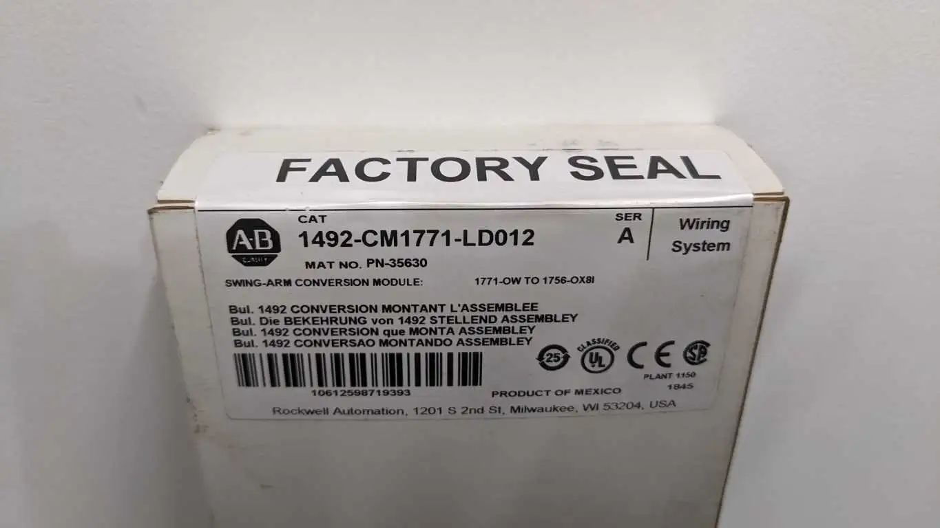 Allen-Bradley 1492-CM1771-LD012 Swing-Arm Conversion Module Ser A Factory Sealed