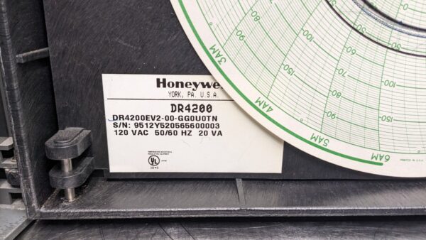 DR4200EV2-00-GG0U0TN, Honeywell, Two-Pen 10" Circular Chart Recorder 4004 6 Honeywell DR4200EV2 00 GG0U0TN 1