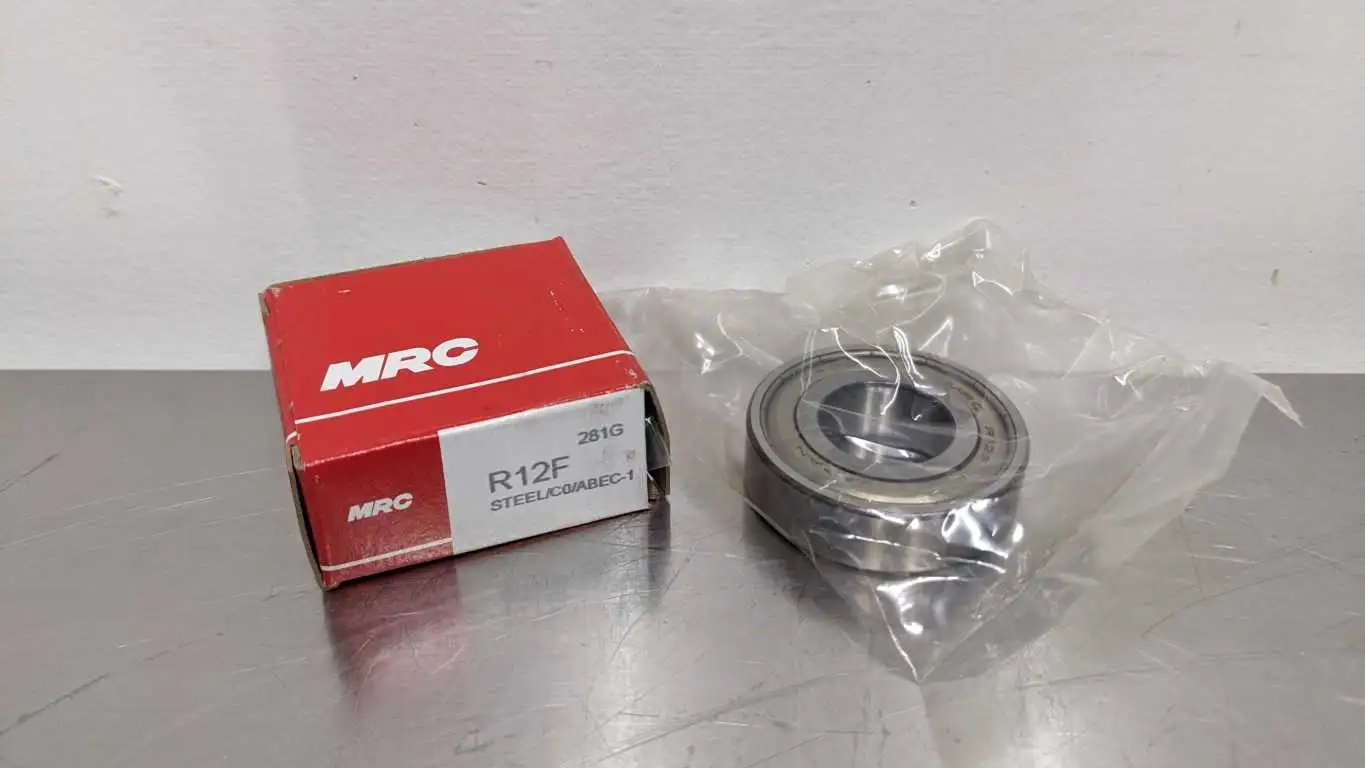 MRC R12F Deep Groove Ball Bearing 3/4″ ID x 1 5/8″ OD x 7/16″ Wide STEEL/C0/ABEC-1 New in Box