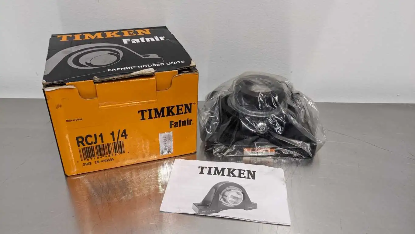 Timken RCJ1 1/4 4 Bolt Flange Bearing 1 1/4″ Bore Fafnir Eccentric Locking Collar