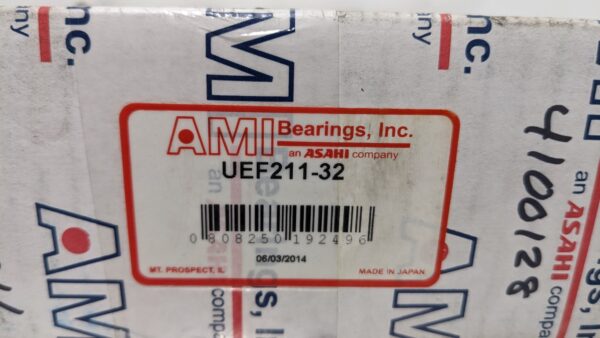 UEF211-32, AMI Bearings, 4 Bolt Flange Bearing