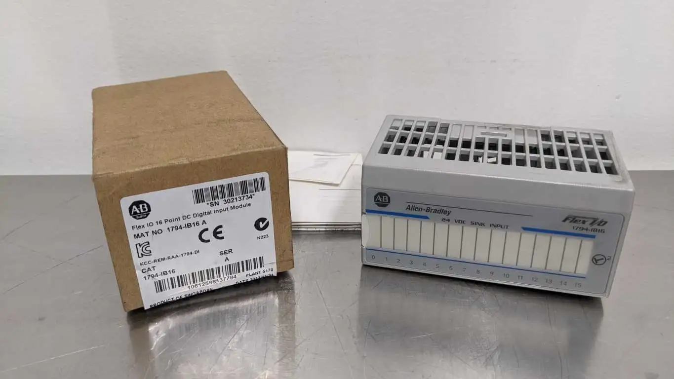 Allen-Bradley 1794-IB16 DC Digital Input Module Ser A 16 Point Flex I/O KCC-REM-RAA-1794-DI