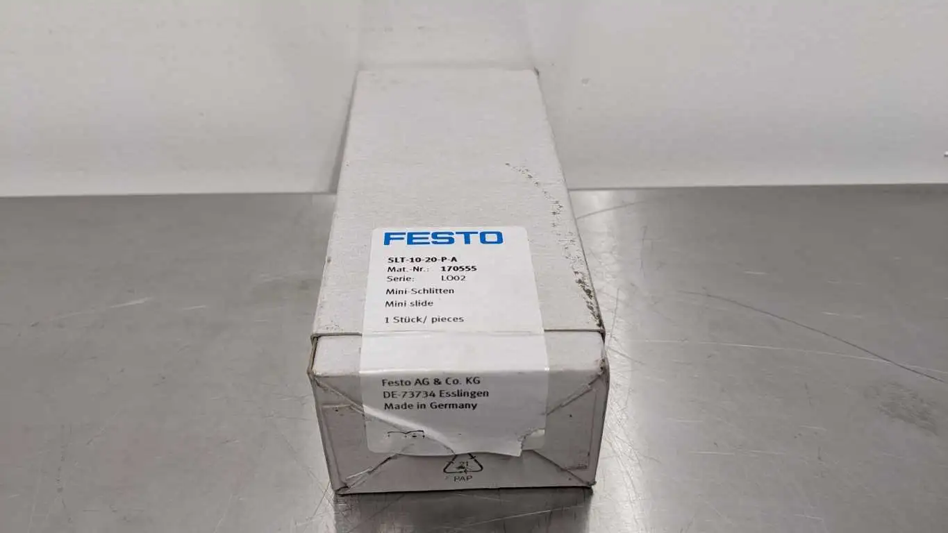 Festo SLT-10-20-P-A Mini Slide Cylinder 170555 LO02 New in Box Fast Ship