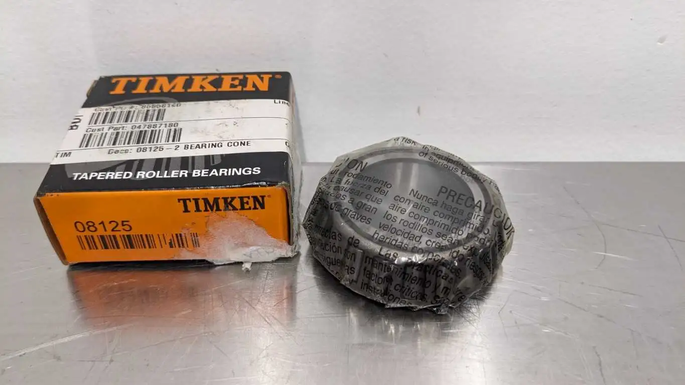 Timken 08125 Tapered Roller Bearing Single Cone 1 1/4″ ID x 1.42″ to 1.48″ OD x 0.5937″ Wide