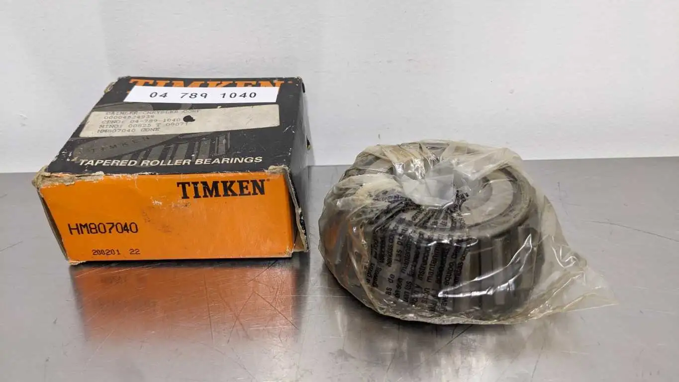 Timken HM807040 Tapered Roller Bearing 1 3/4″ ID x 4.1250″ OD x 1.4375″ Wide