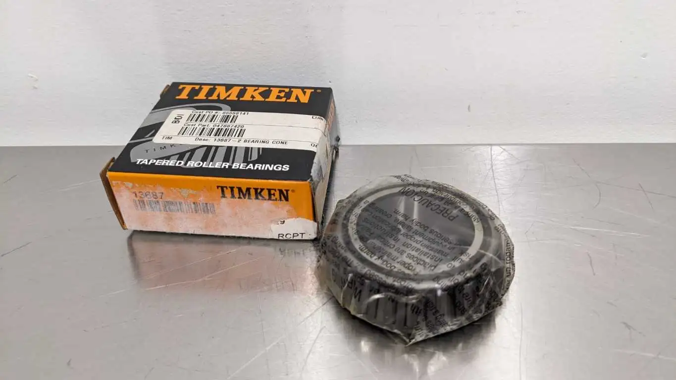 Timken 13687 Tapered Roller Bearing 1 1/2″ ID x 1.75″ to 1.89″ OD x .7500″ Wide