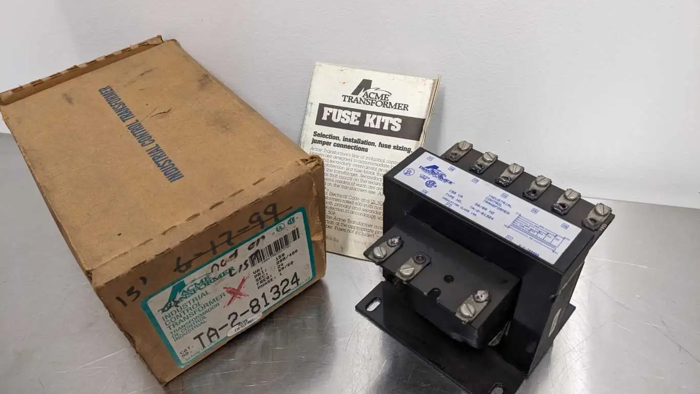 Acme TA-2-81324 Industrial Control Transformer 150 VA Pri 480/380/277/240/208 Sec 24