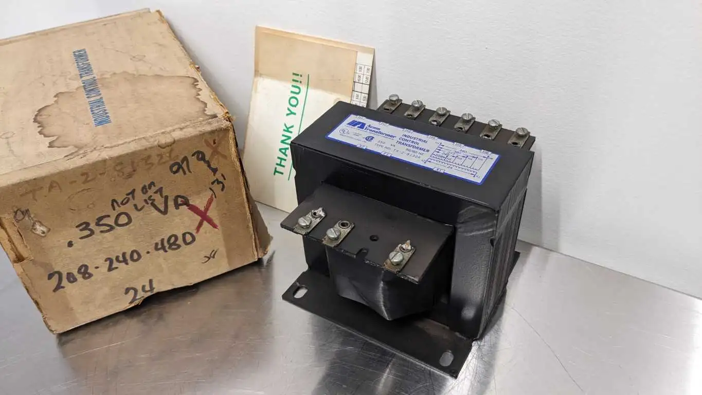 Acme TA-2-81326 Industrial Control Transformer 350 VA Pri 480/380/277/240/208 Sec 24