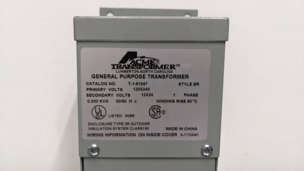 T1-81047, Acme, Boost and Buck Transformer 4095 6 Acme T1 81047 1