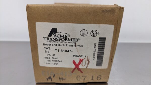 T1-81047, Acme, Boost and Buck Transformer 4095 7 Acme T1 81047 1