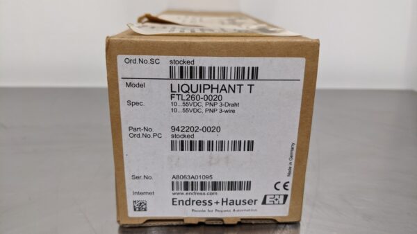 FTL260-0020, Endress+Hauser, Point Level Switch