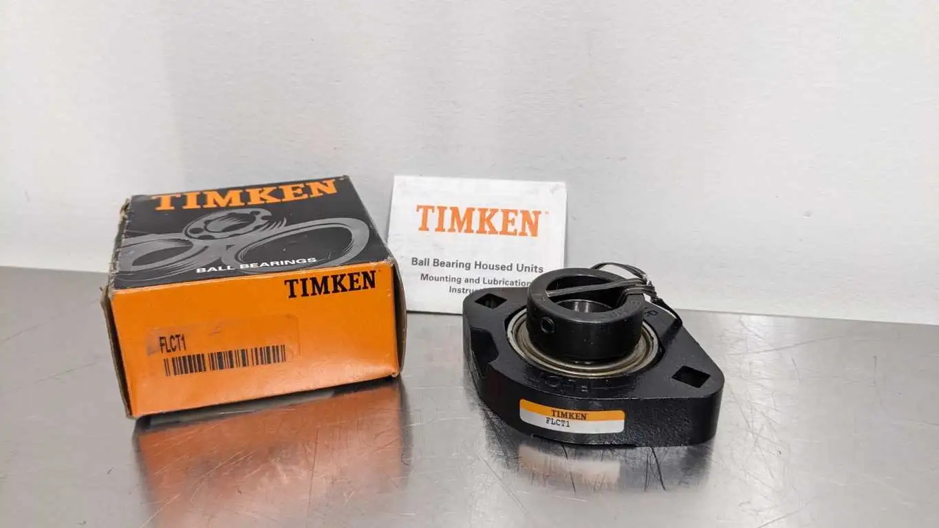 Timken FLCT1 Two-Bolt Flanged Mounted Bearing 1″ Eccentric Locking Collar