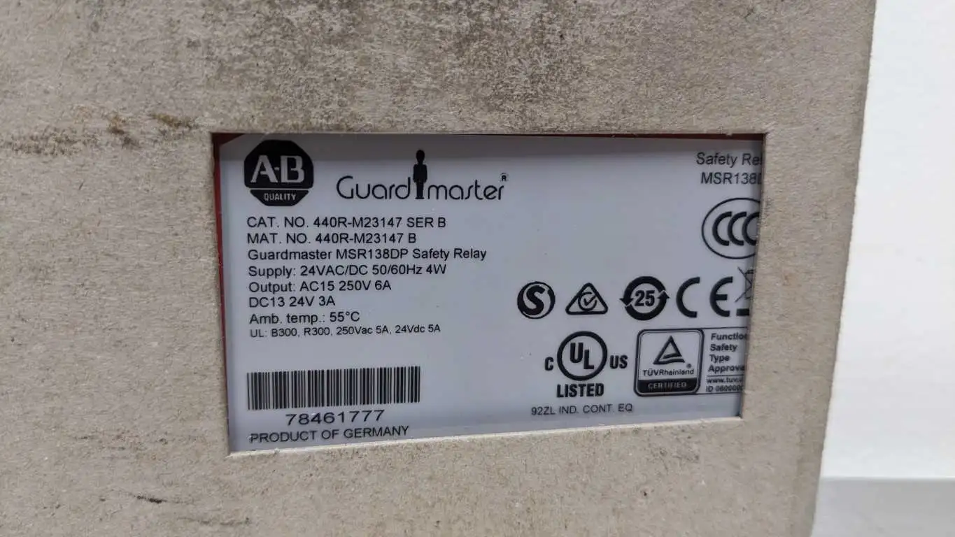 Allen-Bradley 440R-M23147 Safety Relay Guardmaster MSR138DP Ser B