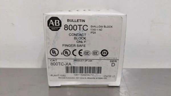 800TC-XA, Allen-Bradley, Contact Block