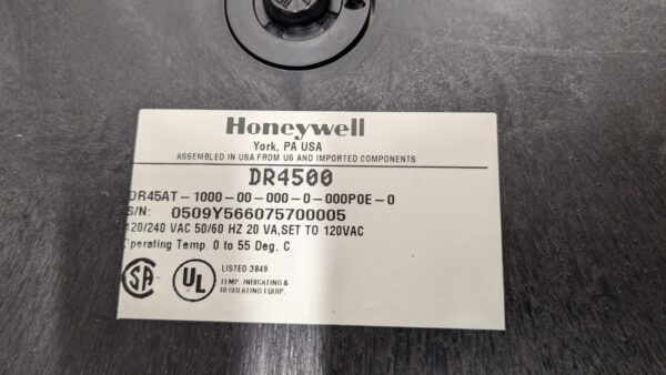 DR45AT-1000-00-000-0-000P0E-0, Honeywell, Circular Chart Recorder