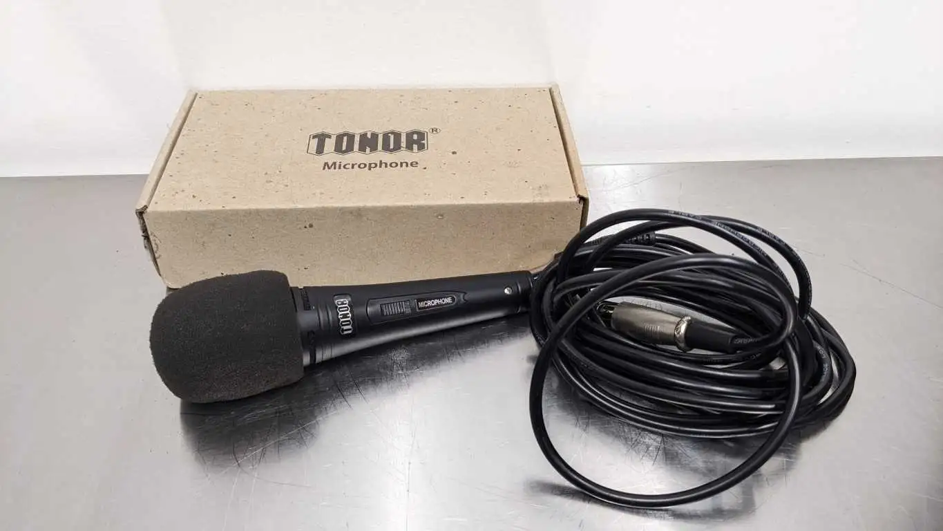 Tonor TN120492BL Dynamic Karaoke Microphone for Singing with 15FT XLR Cable