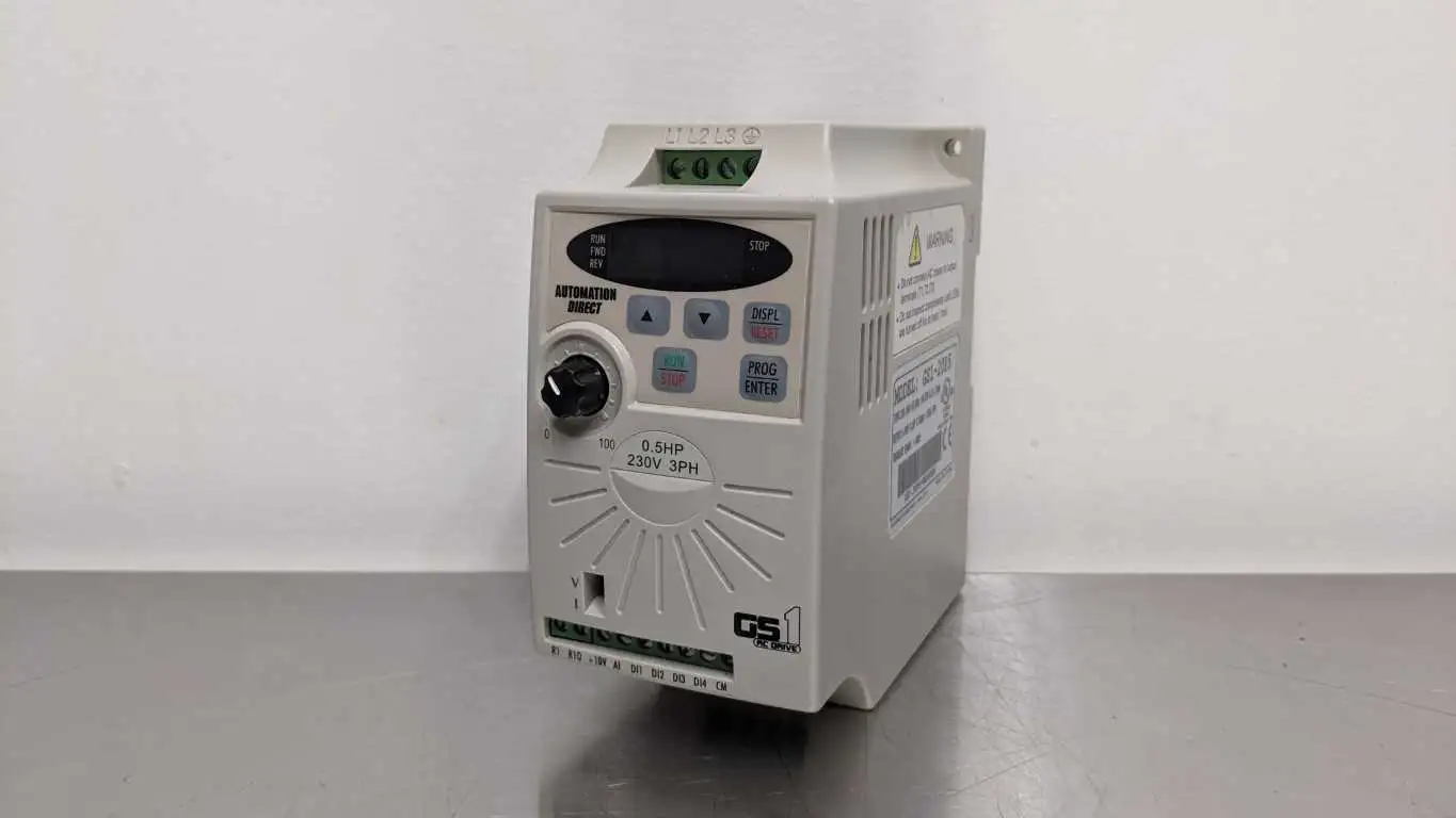 Automation Direct GS1-20P5 AC Drive 0.5HP 0-240V 2.5A 1.0KVA 3PH 1-400Hz W830099