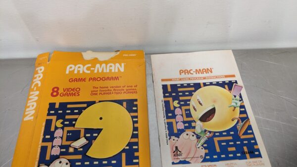 Pac-Man CX2646, Atari, Box and Manual 4212 4 Atari Pac Man CX2646 1